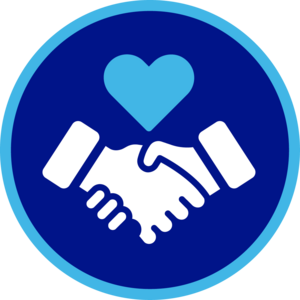 An icon depicting a handshake.