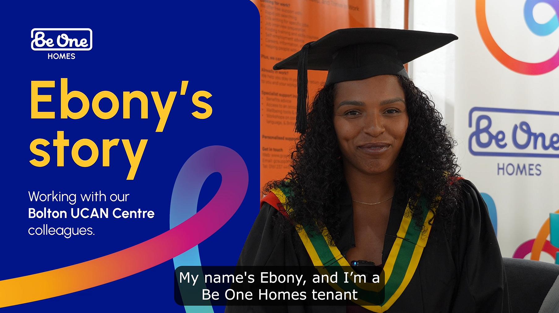 Thumbnail image of Ebony. It reads: 'Ebony's story: Working with our Bolton UCAN Centre colleagues'.