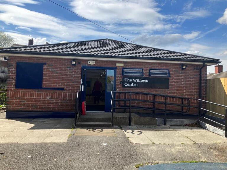The front of Willows Community Centre in Deane, Bolton.
